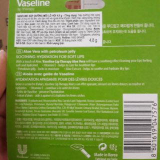 Son Dưỡng Môi Dạng Thỏi Vasaline 4.8g