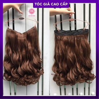 Tóc kẹp xoăn hình thật