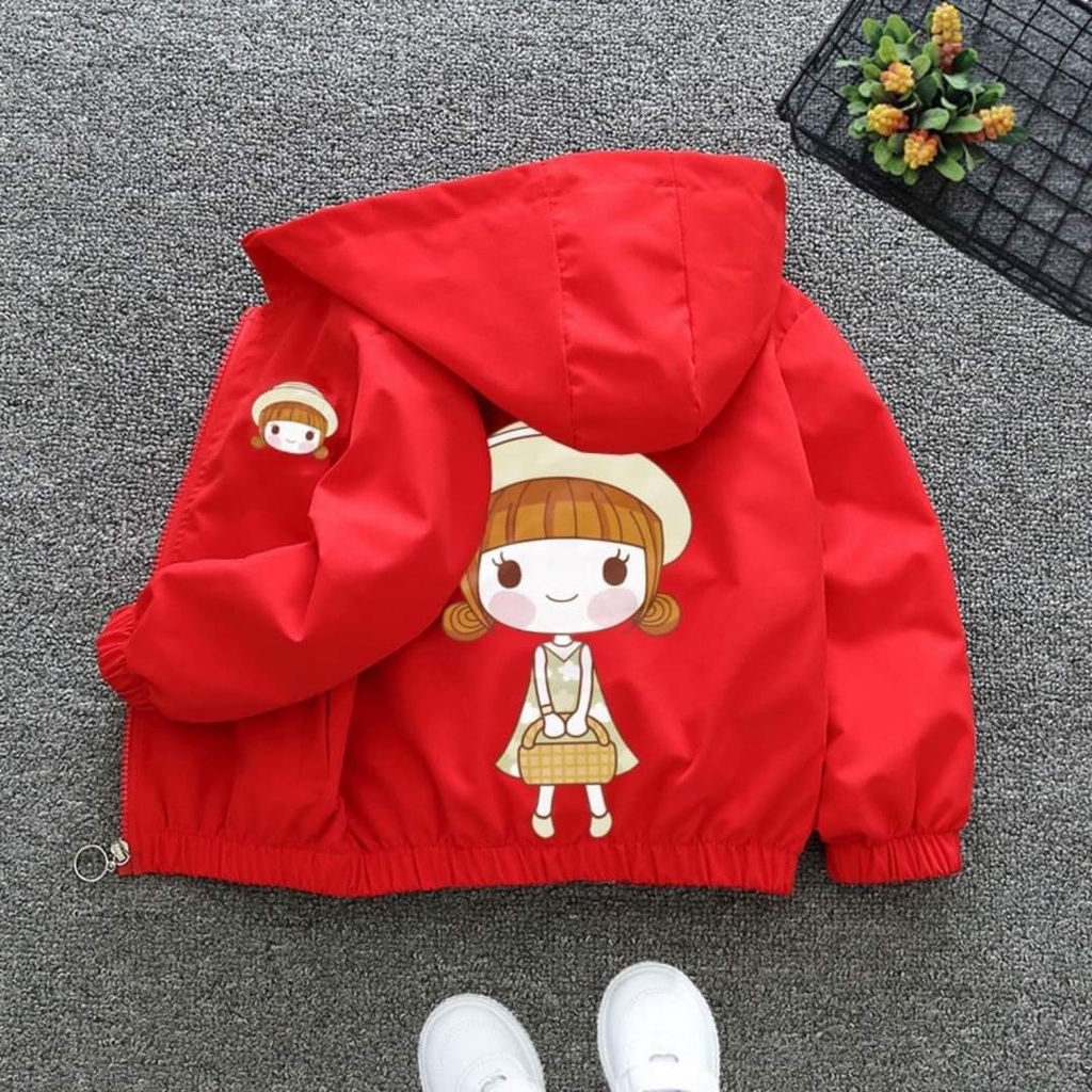 [Sale] Áo Khoác cho bé, Áo khoác gió cho bé gái kiểu dáng công chúa ngộ nghĩnh Cao Cấp - full size cho bé