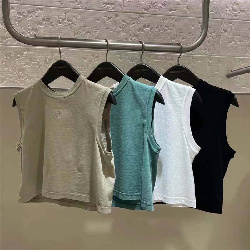 Aw 2022 Bọt Biển In logo Áo Ba Lỗ Không Tay Áo