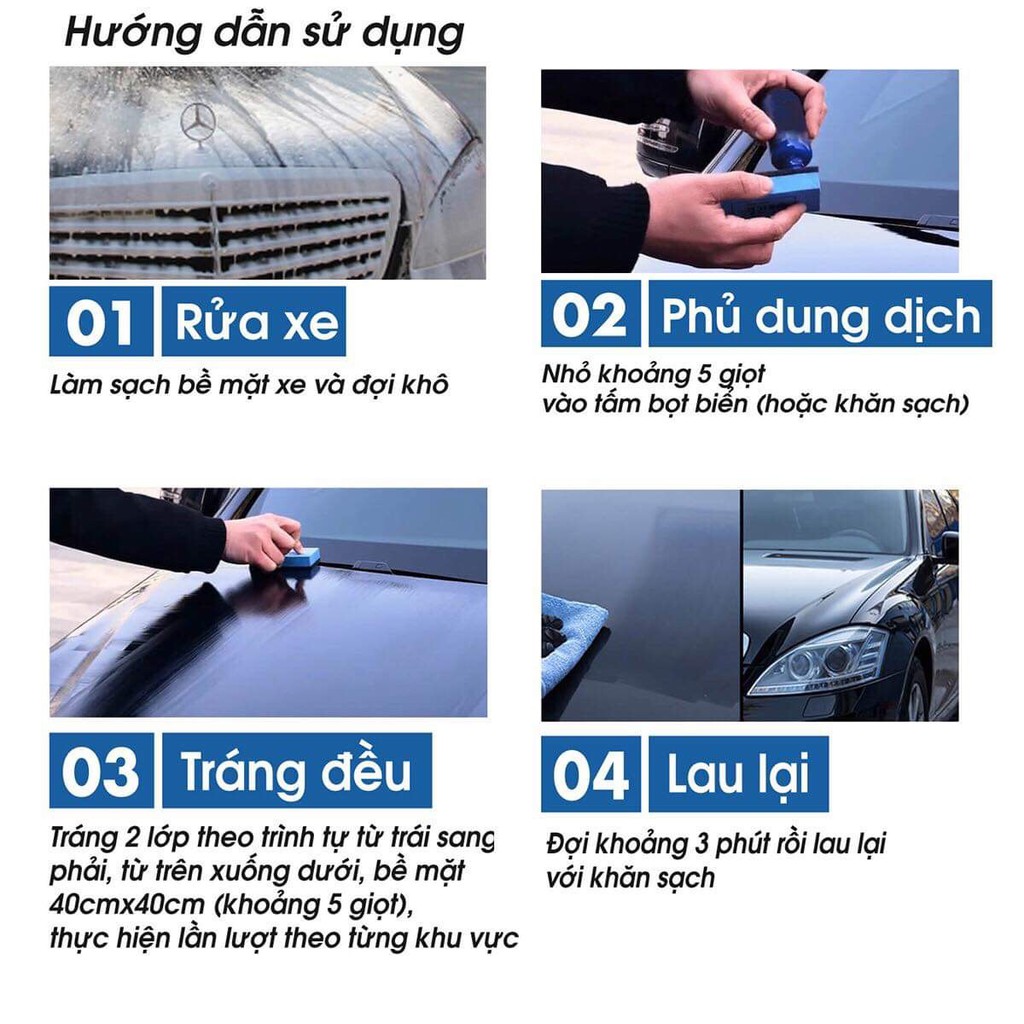 Lọ phủ Ceramic thương hiệu Đức - MrFIX 9H cao cấp [Xả kho]