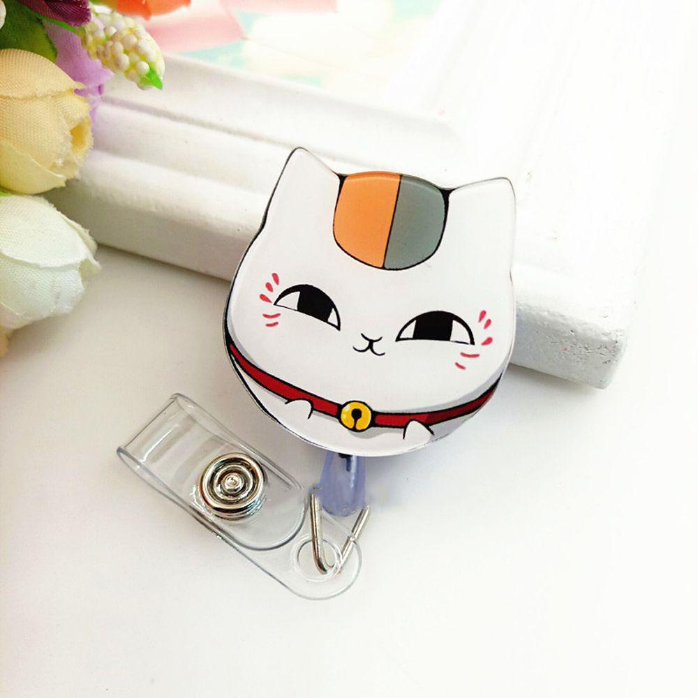 Kẹp Giữ Thẻ ID / Danh Thiếp Họa Tiết Anime Có Thể Thu Gọn Thanh Lịch Giá Đỡ