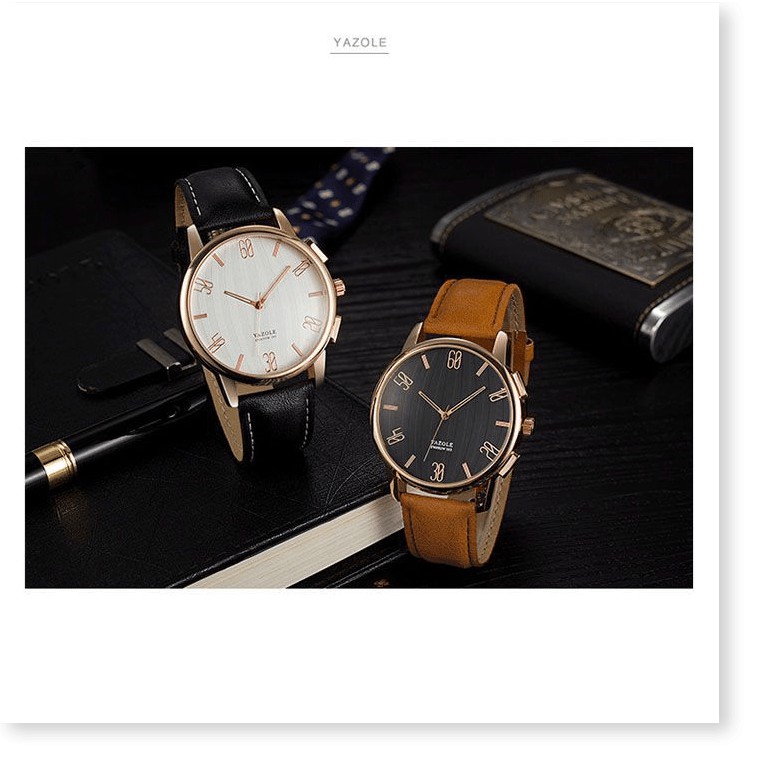 Đồng hồ đeo tay nam 🤗Freeship🤗 Đồng hồ đeo tay nam mặt to cá tính Yazole - DHK120
