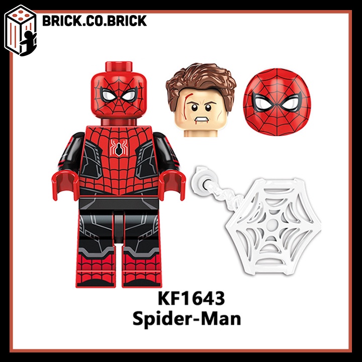 Spider Man No Way Home Minifigures Đồ Chơi Lắp Ráp Siêu Anh Hùng Người Nhện và Tiến Sĩ Bạch Tuộc KF6153