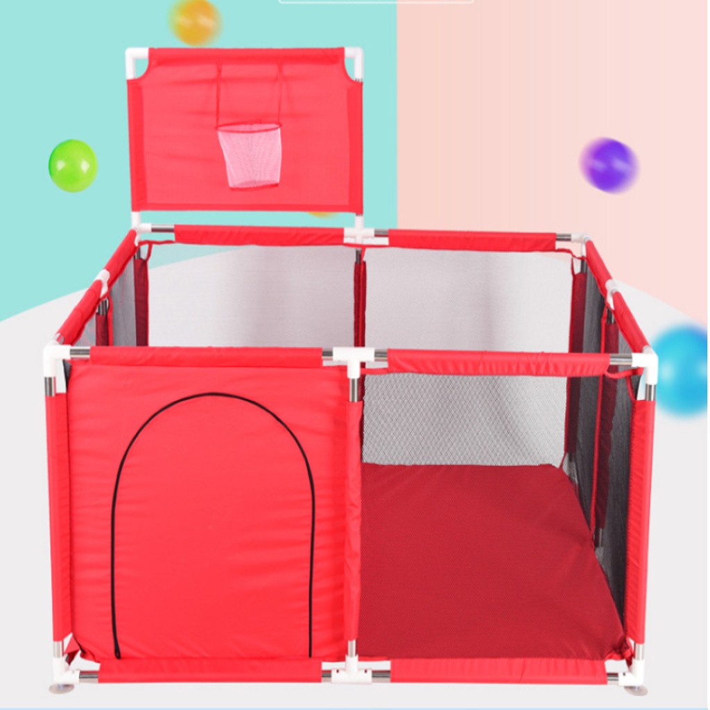 Quây bóng, Lều bóng vuông cho bé khung inox