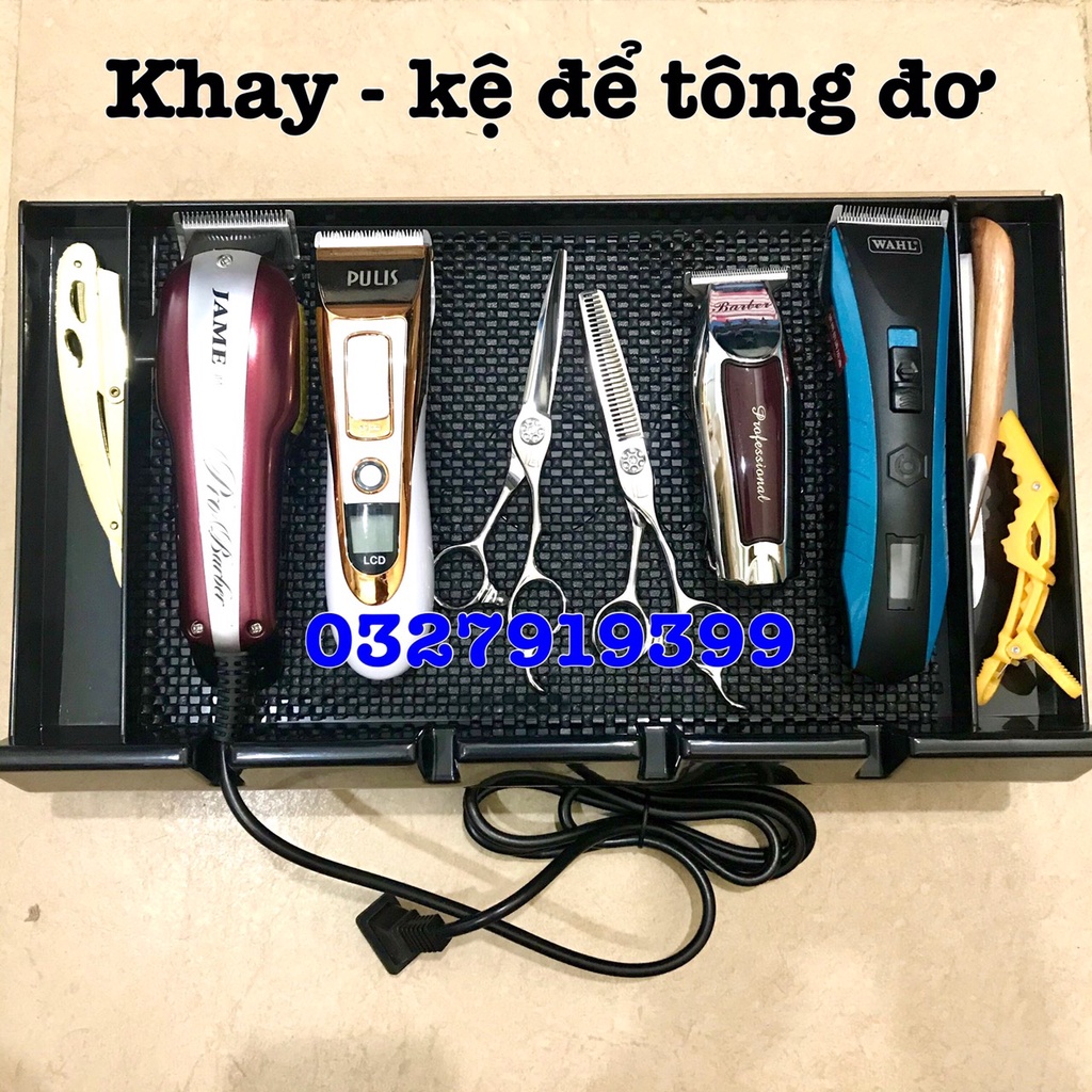 ✅Free Ship✅ Khay đựng tông đơ - đồ nghề tóc (khay nhựa cứng )