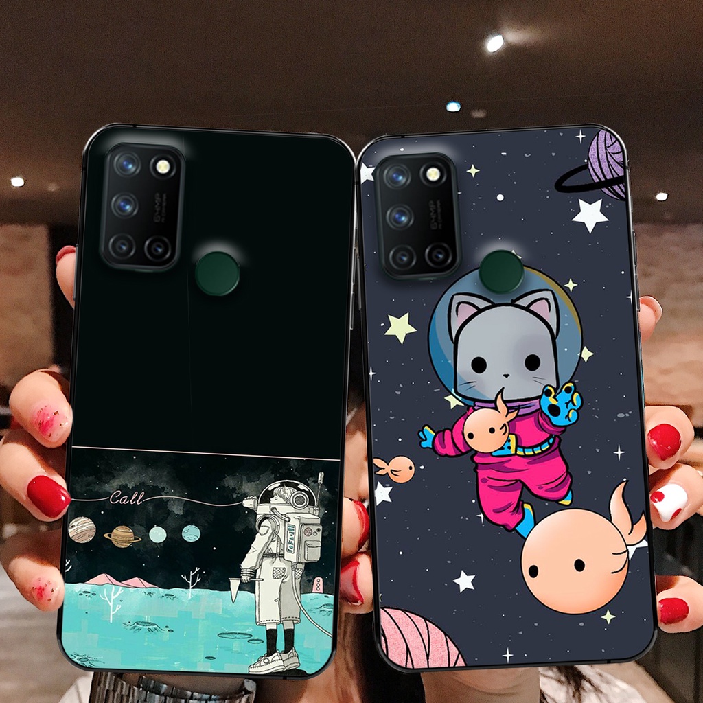 Ốp lưng Oppo Realme C12 - Realme C15 - Realme 7i - Realme C17 in phi hành gia tiểu đội cực đẹp