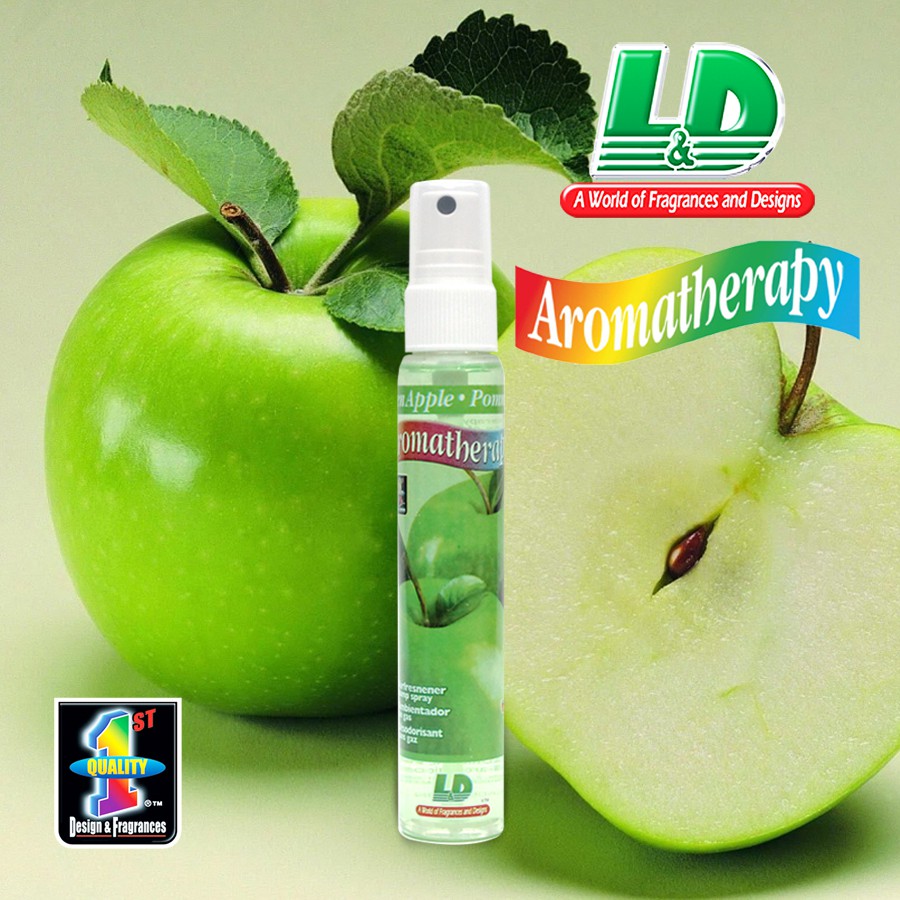 Nước Hoa Ô Tô Dạng Xịt L&D Aromatherapy Green Apple 60ml Nhập Khẩu Chính Hãng