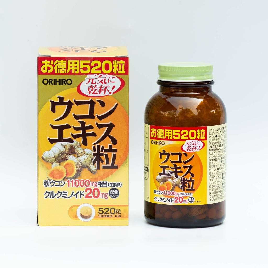 Viên uống tinh bột nghệ mùa thu Orihiro 520 viên /hộp