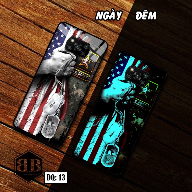 Ốp lưng kính Dạ Quang Xiaomi POCO X3 / POCO X3 PRO phát sáng trong đêm hình joker