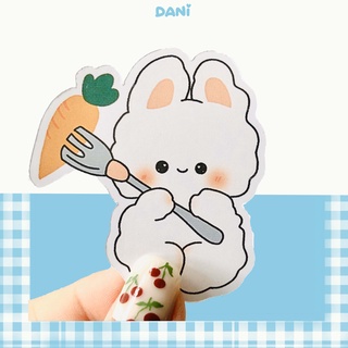 Sticker Thỏ và Cà Rốt Cute , Đáng Yêu