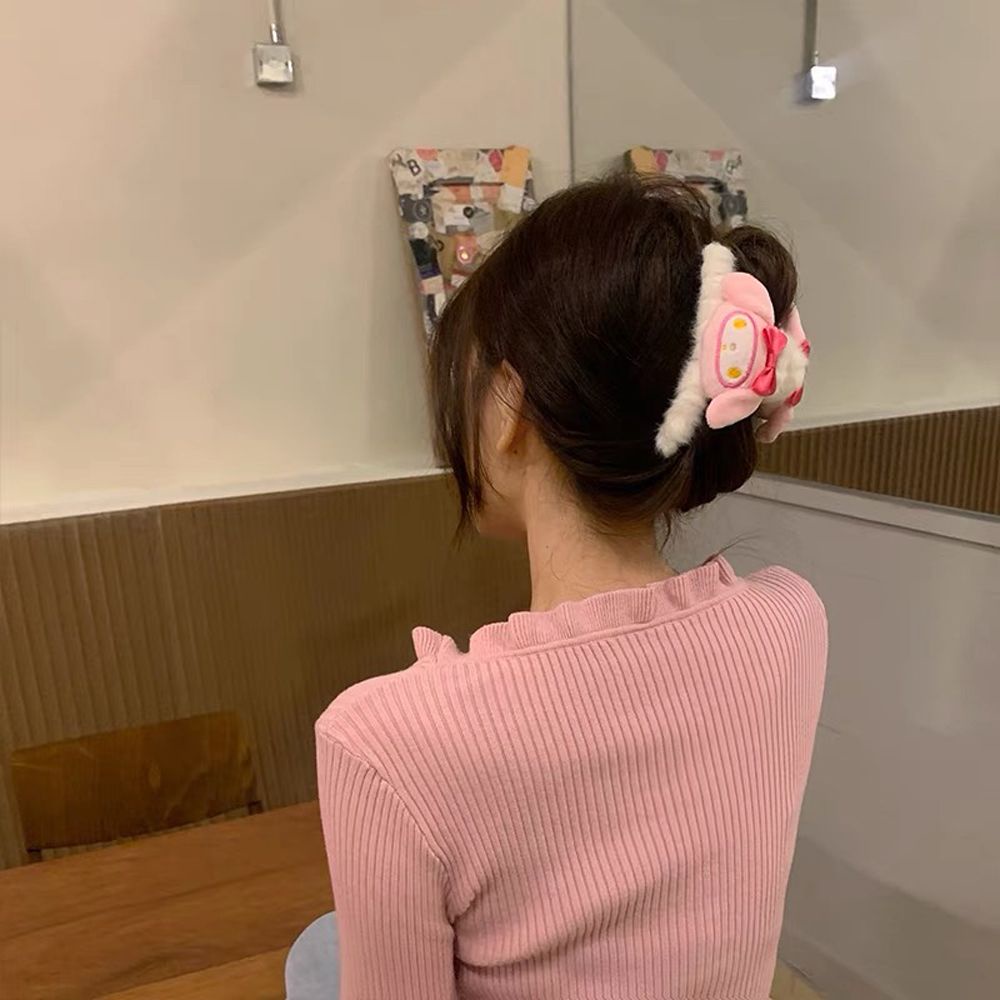 Giá đỡ kẹp tóc hình cà rốt/cua hoạt hình Melody phong cách Hàn Quốc cho nữ