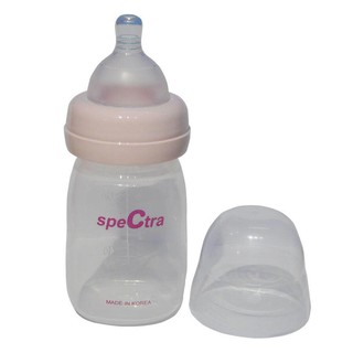 Bình sữa spectra 160ml có nắp đậy, có núm ti size S