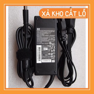 Sạc laptop hp 19v-4.7a 18.5v-3.5a chân tròn to có kim ở giữa - tặng kèm dây nguồn