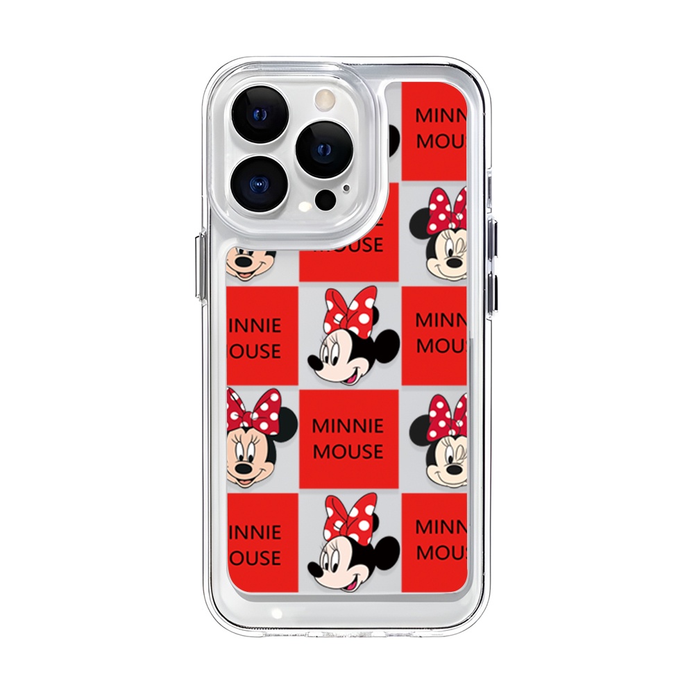 Ốp Điện Thoại Trong Suốt In Hình Mickey Minnie Cho iphone 14ProMax 14Plus 13 11 12 7Plus X XR XS Max