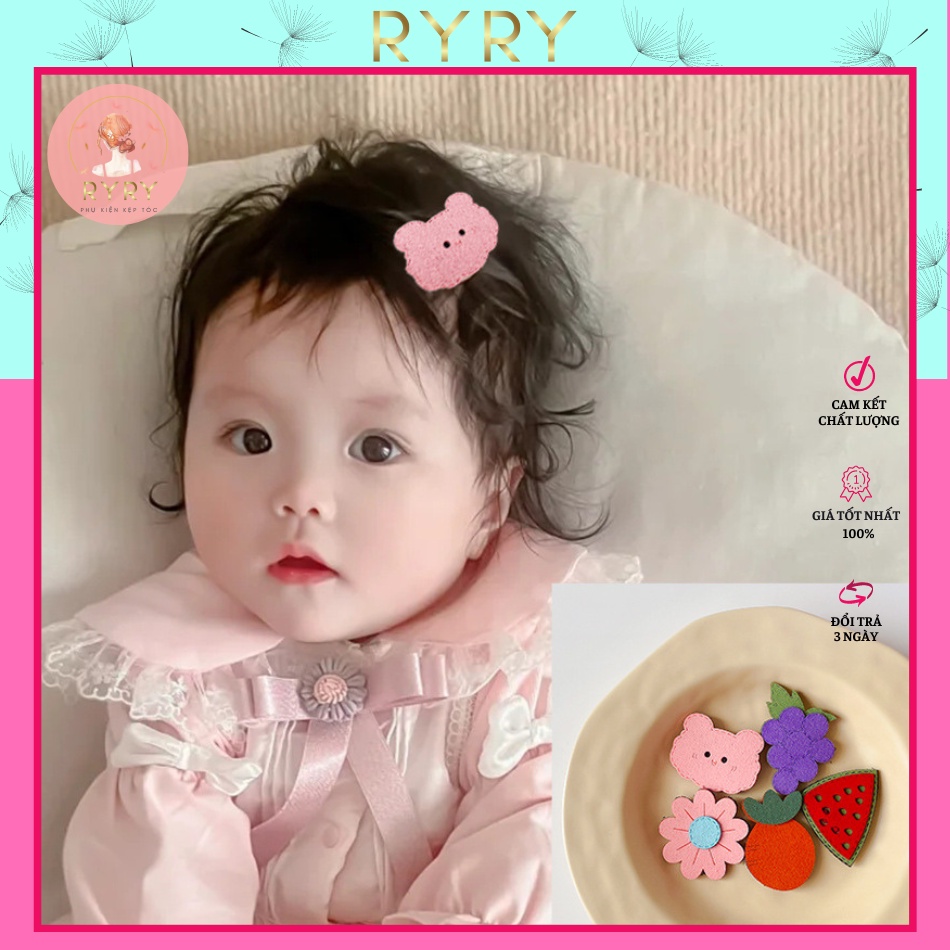 Set 5 Miếng Dán Tóc Tạo Kiểu Dễ Thương Cho Bé