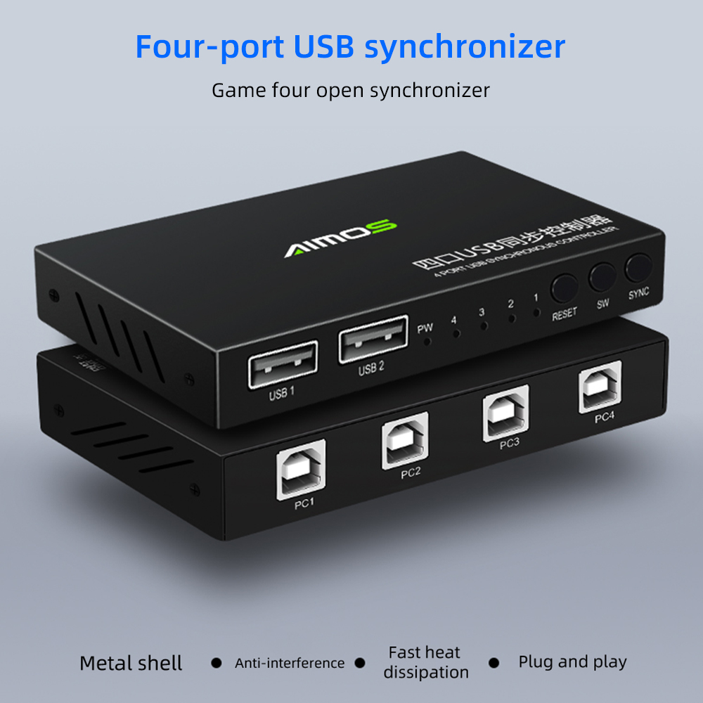 Mạch Chuyển Đổi Kvm402 Với 4 Cổng Usb