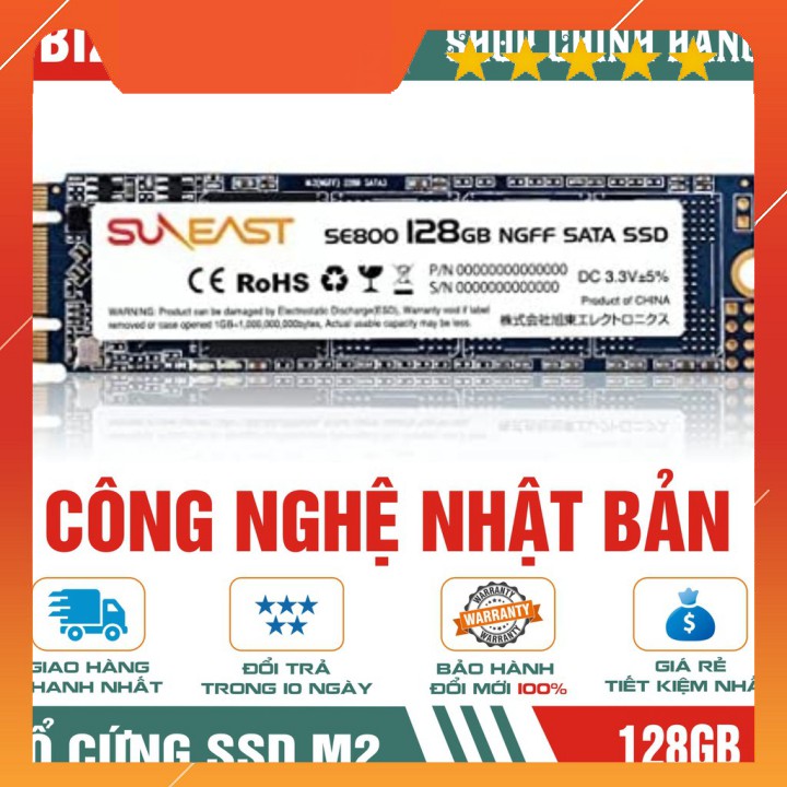 SSD SATA M2 SUNEAT.2280 128gb ES800 chính hãng- Hàng Chính Hãng 100%, Bảo Hành 36 Tháng!