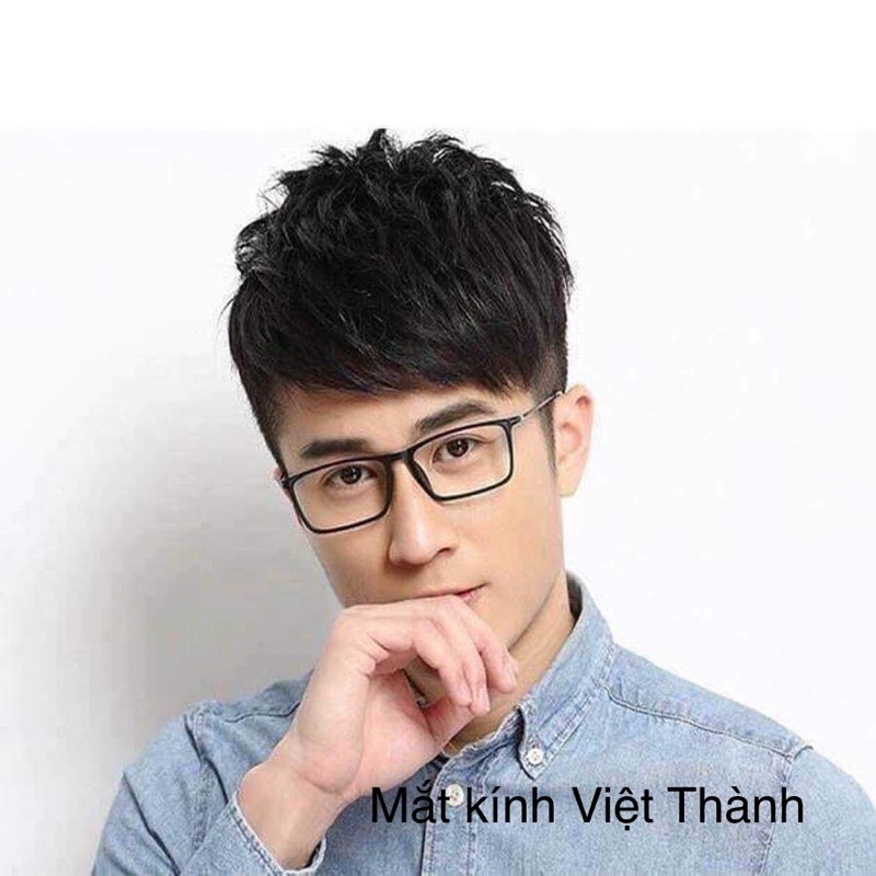 gọng kính CẬN dẻo vuông ultem da báo siêu nhẹ