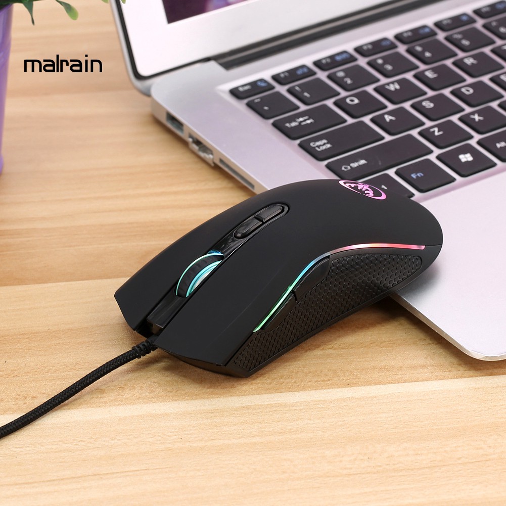 Chuột quang chơi game 3200DPI tích hợp đèn LED đẹp mắt hiện đại