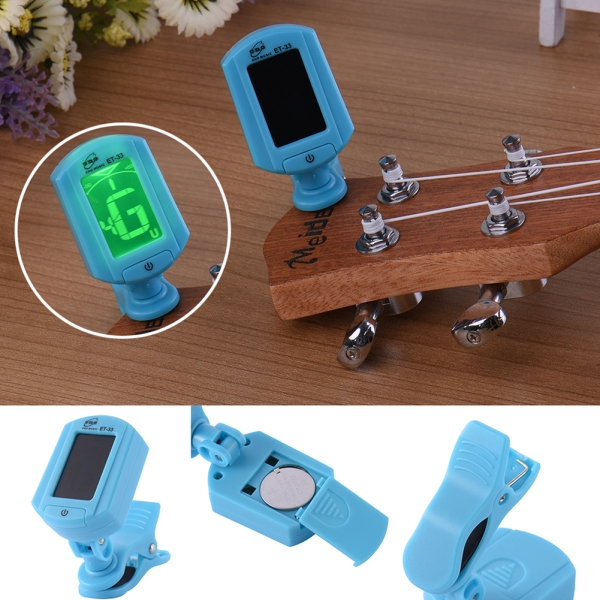 Máy chỉnh tông dây đàn ENO ET-33 mini mini có màn hình lcd kỹ thuật số