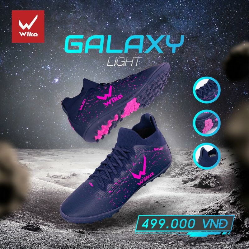 GIÀY ĐÁ BANH WIKA GALAXY LIGHT CỔ CAO SIÊU ĐẸP