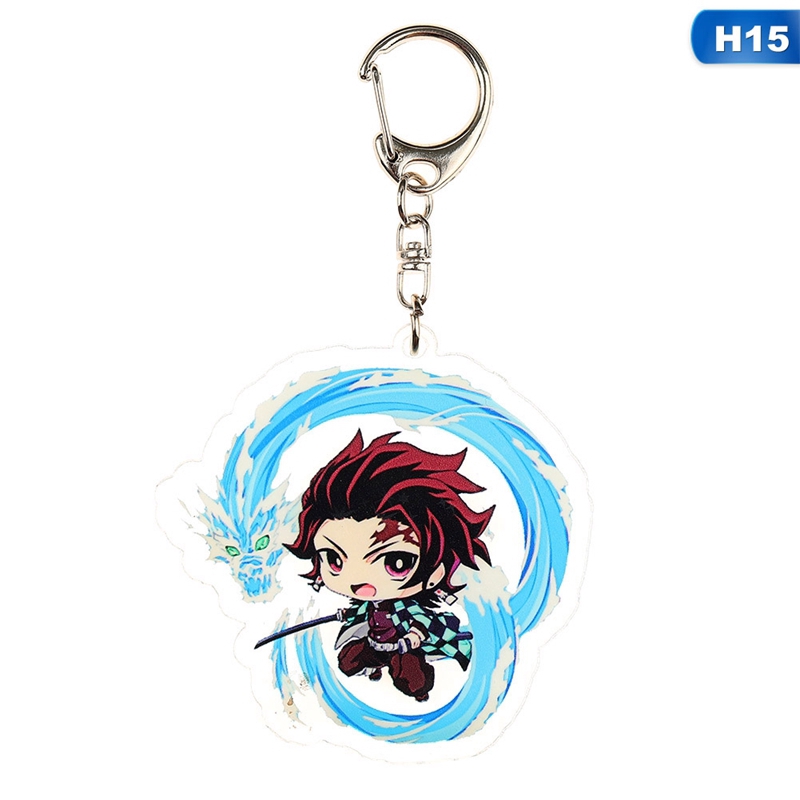 Tmdbyx Móc chìa khóa họa tiết hoạt hình Kimetsu no Yaiba xinh xắn bằng nhựa