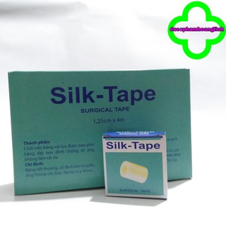 Băng dính vải lụa y tế Silk-Tape 1.25x4m