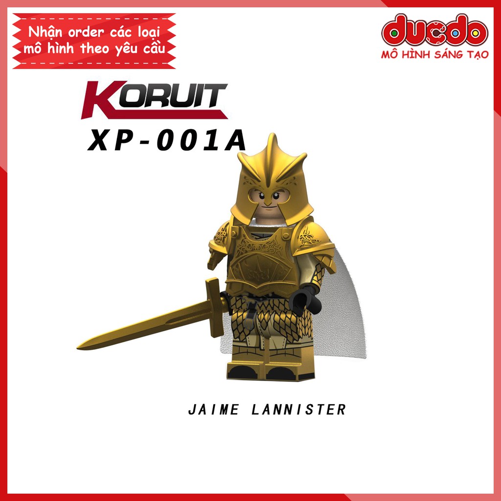 Minifigures lính trung cổ Trò chơi vương quyền - Đồ chơi Lắp ghép Xếp hình Mini Game of Thrones Koruit Mô hình KT1001