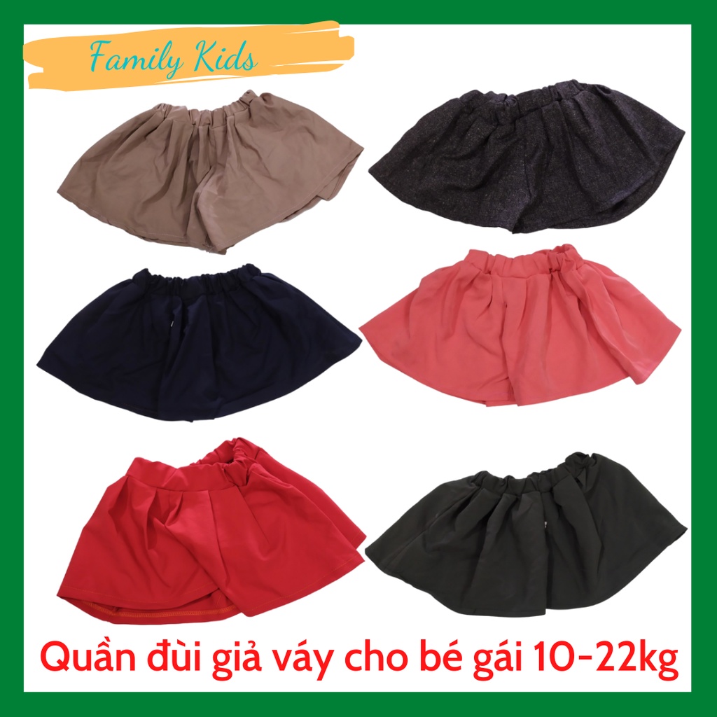 Quần đùi giả váy cho bé gái 8-20kg