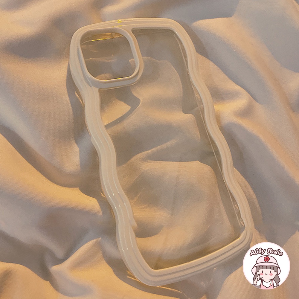 Ốp Điện Thoại TPU Mềm Trong Suốt Chống Sốc Chống Mồ Hôi Viền Gợn Sóng Cho IPhone 14 Pro Max 11 7Plus 13 12 11 Pro Max X XS XR