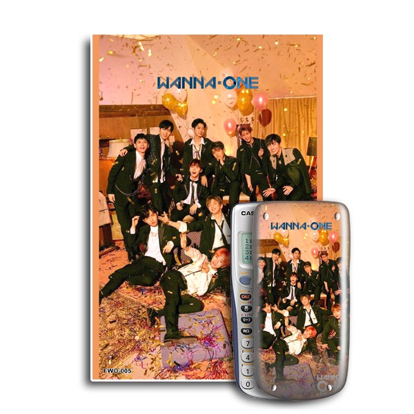 Decal trang trí máy tính Casio/Decal trang trí máy tính Vinacal Fan Wanna One 005