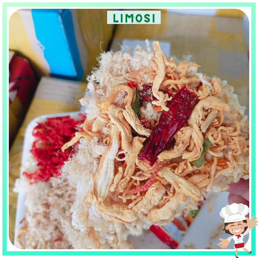 Cơm cháy chà bông khô gà lá chanh khô bò siêu ngon limosi KX 27