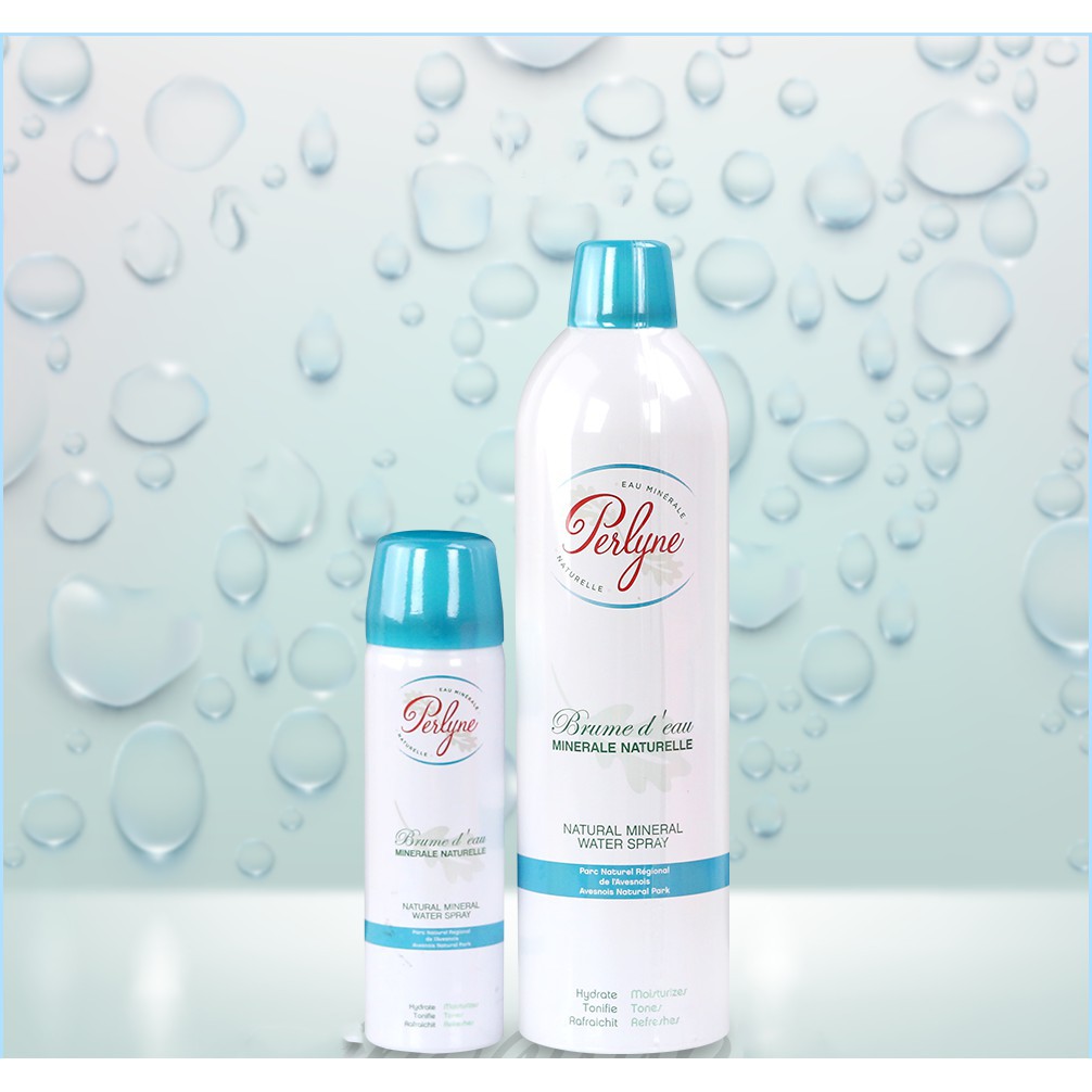 Xịt Khoáng Perlyne Natural Mineral Water Spray Cấp Ẩm Và Làm Dịu Da 400ml - Pháp Chính Hãng