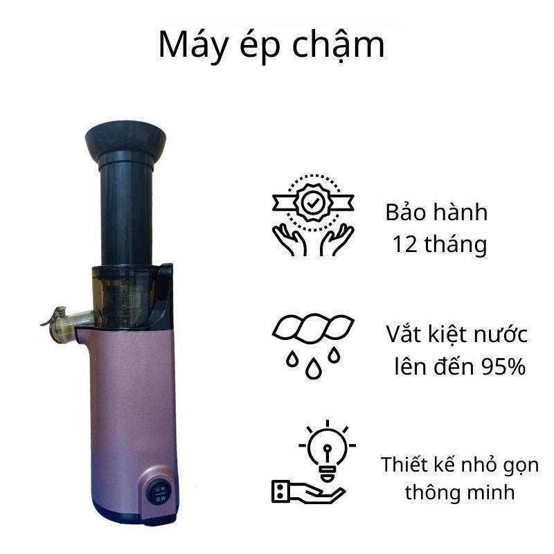 [Chính Hãng] Máy Ép Chậm Mini , Ép Nước Trái Cây Rau Củ Thuần Khiết 100% Giữ Nguyên Dinh Dưỡng Của Hoa Quả Tiện Lợi