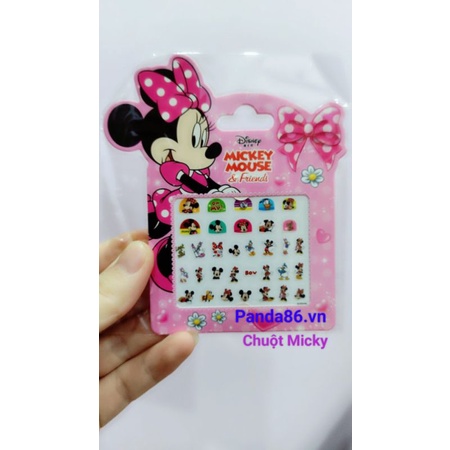 Dán Móng Tay Cho Bé Công Chúa Elsa- Công Chúa Pony - Kitty - Công Chúa Tóc Dài - Micky - Sophia -Bella Siêu Dễ Thương