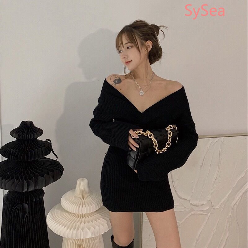 Đầm Dệt Kim Màu Sắc Thời Trang Mùa Thu Quyến Rũ Cho Nữ