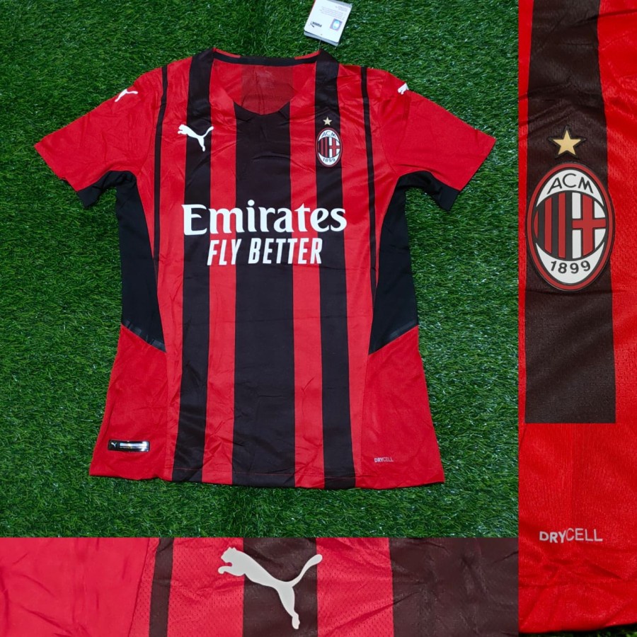 Áo thun bóng đá ISSUE JERSEY AC MILAN HOME VAPORKNIT 2021/2022 GRADE chính hãng cho nam