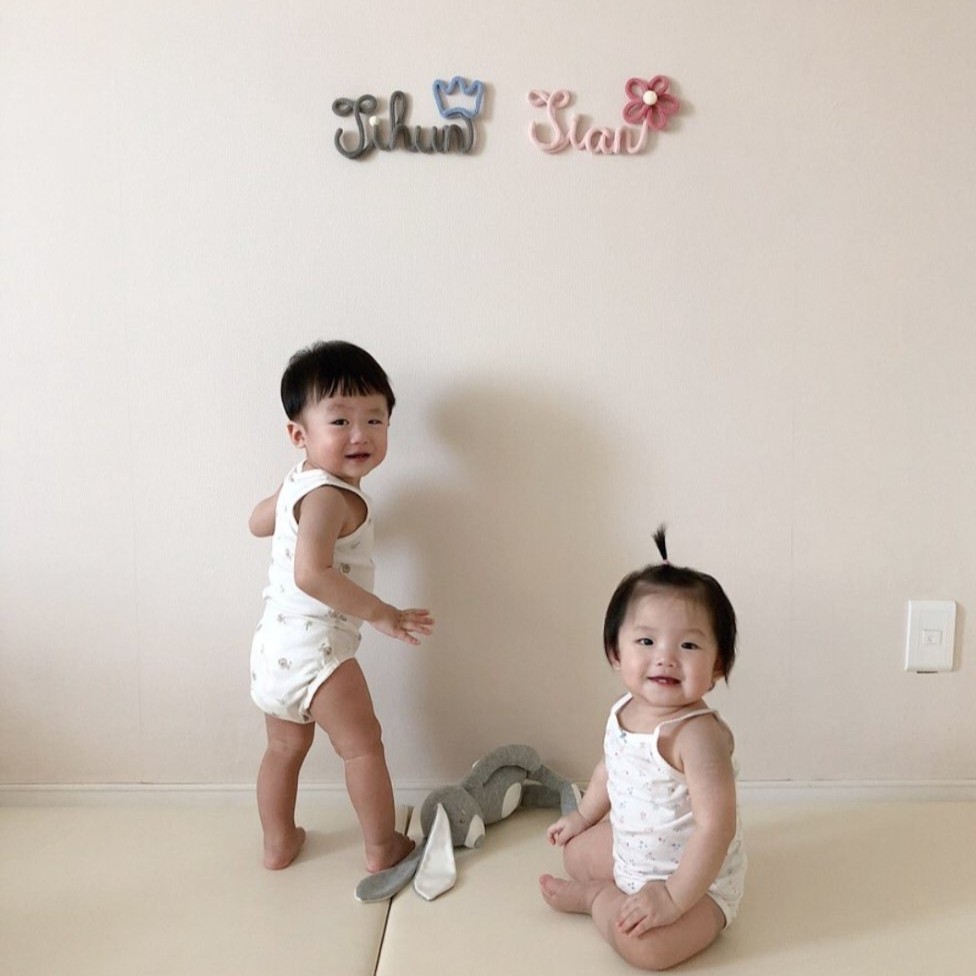 Bảng tên len cho bé  made by l.min