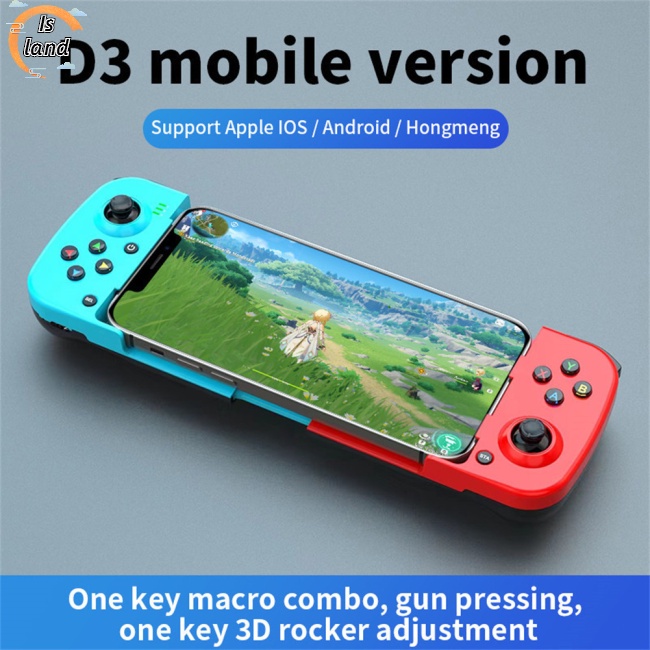 Tay Cầm Chơi Game Không Dây Có Thể Thu Gọn Cho Điện Thoại Ios/android 3d