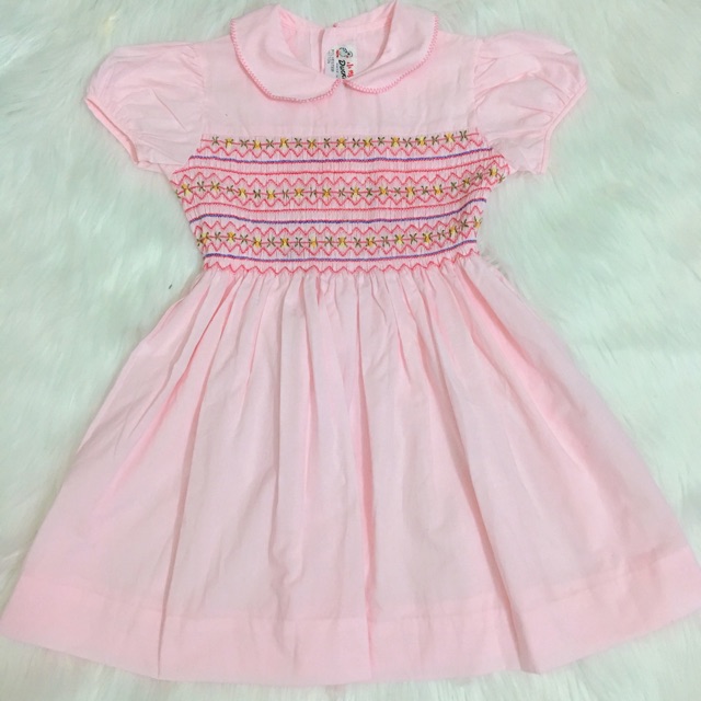 Đầm smock hồng cho bé ( Quỳnh anh)