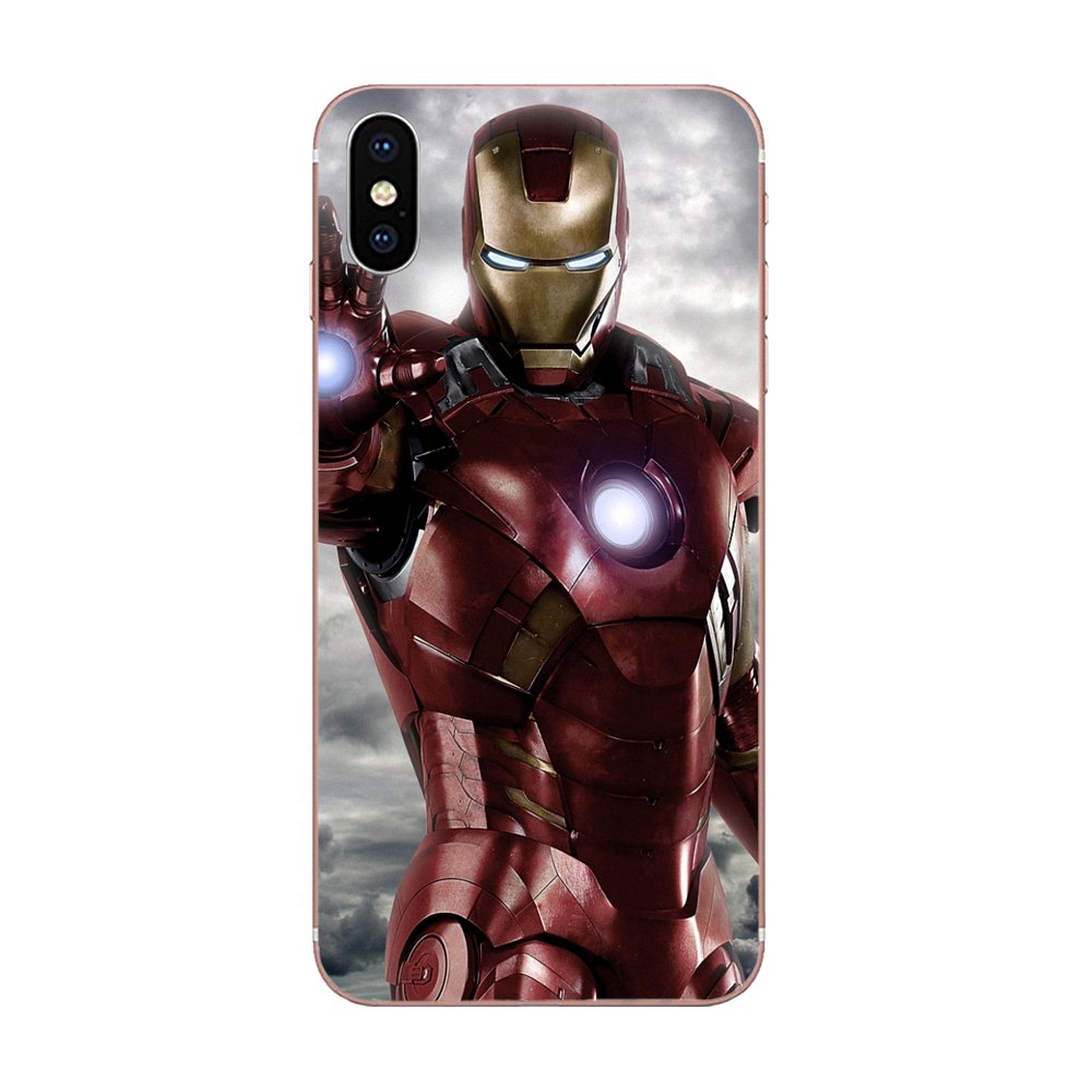 Lưng Ốp Điện Thoại Họa Tiết Cờ Iron Man Nhiều Màu Độc Đáo Cho Samsung Galaxy A10 A20 A20E A3 A40 A5 A50 A7 J3 J5 J6 J7 2016 2017 2018