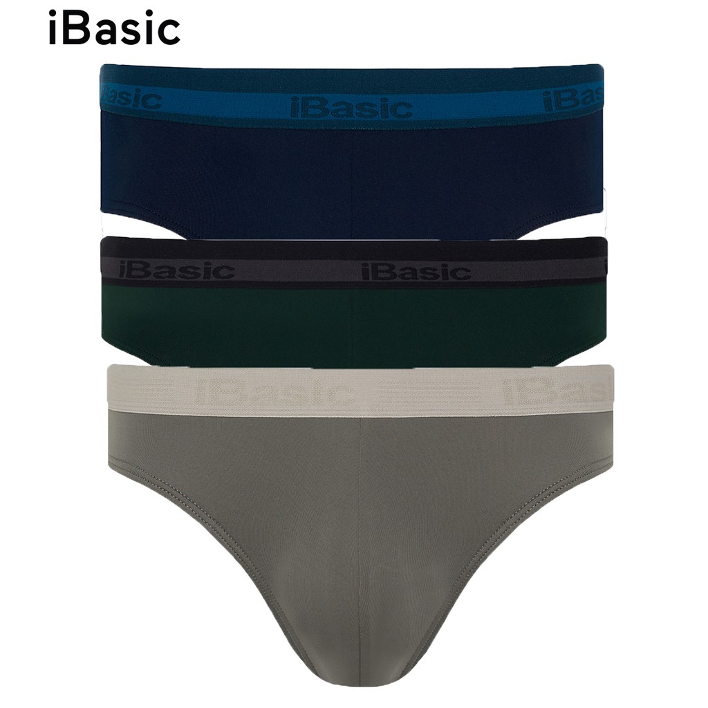 Combo 3 quần lót nam brief poly iBasic PANM006