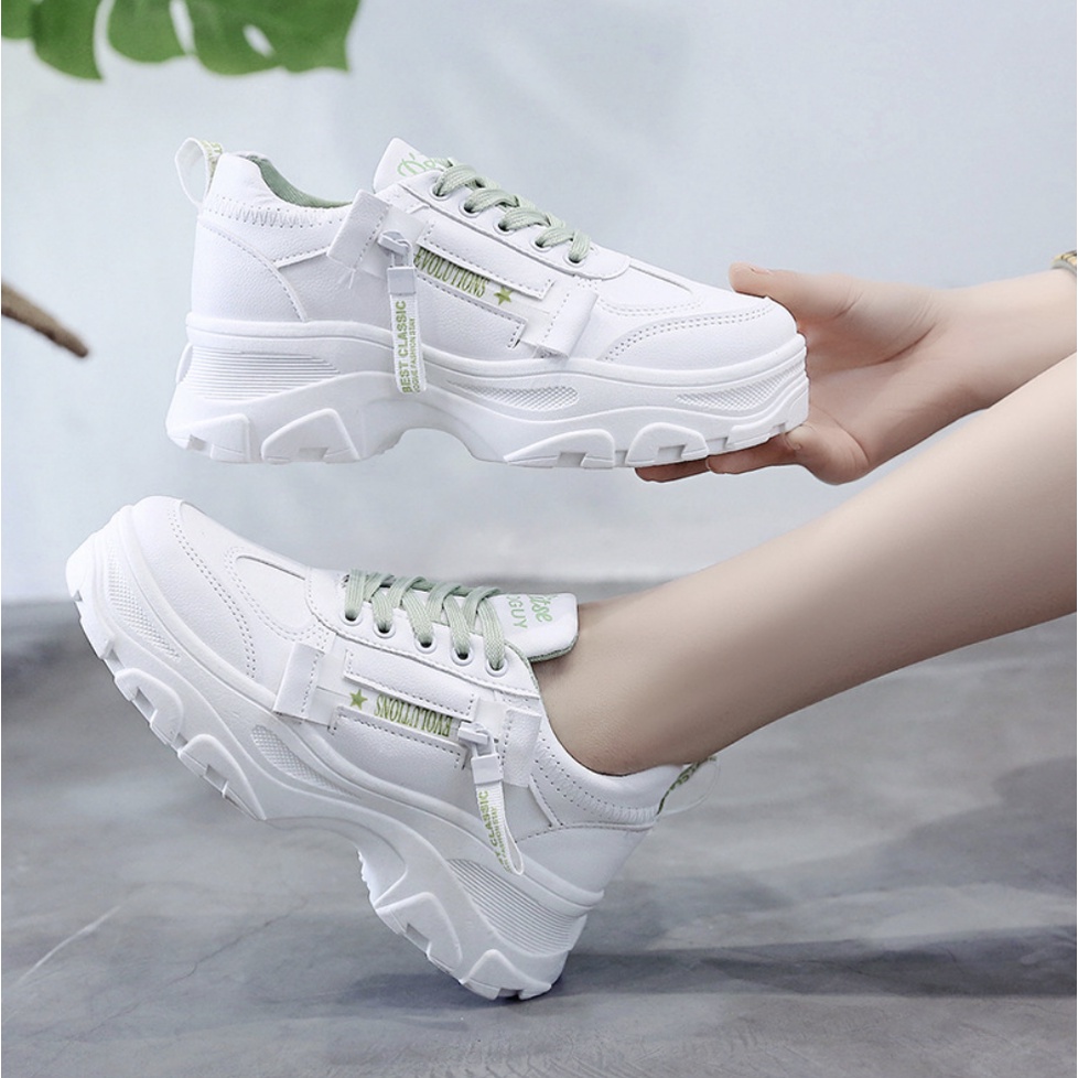 Giày Nữ G88 Thể Thao Sneaker  Màu Trắng Đẹp Phong Cách Hàn Quốc Dễ Phối Đi Học Đi Chơi