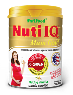 Sữa bột Nutifood IQ Mum Gold Vani 900g _Duchuymilk