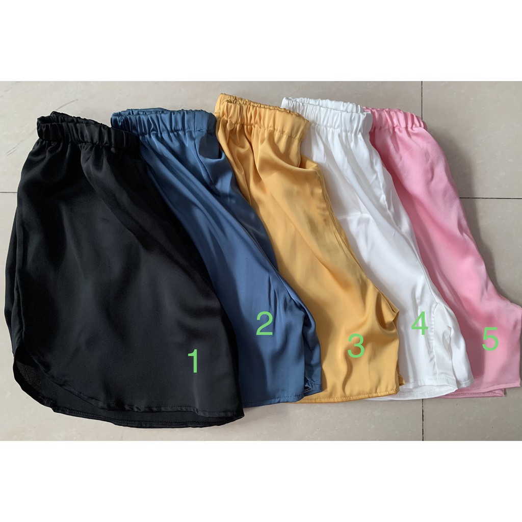 [Mã BMBAU50 giảm 7% đơn 99K] Quần short nữ CERA-Y mặc ngủ chất lụa latin cao cấp CRQ027