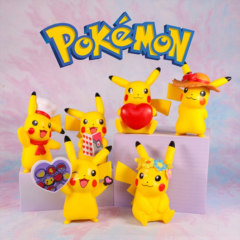 Mô hình Pikachu trang trí bánh kem dễ thương B & M Bộ Phụ Kiện Ghim Ghim Trang Trí Bánh Kem Chủ Đề Pokemon Pikachu Cho Tiệc Sinh Nhật Kỳ Nghỉ