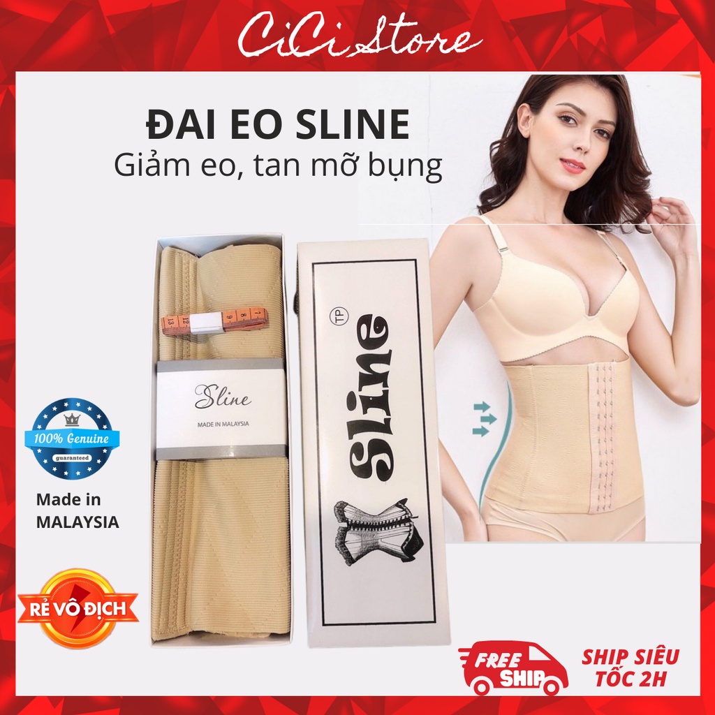 Đai nịt bụng, Đai siết eo Sline chính hãng, giảm eo, giảm mỡ bụng thon gọn vòng bụng (Hàng loại 1 chất lượng)