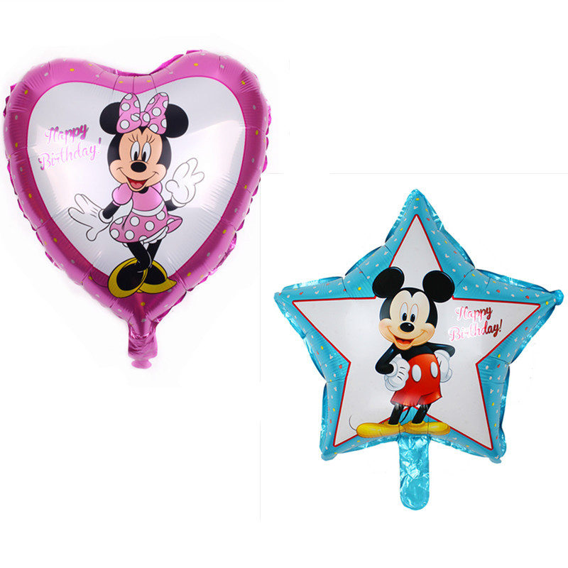 Bóng Bay Hình Chuột Mickey/Minnie Đáng Yêu Trang Trí Tiệc