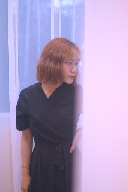 Đầm đắp chéo cột nơ form xoè - Chibi Dress